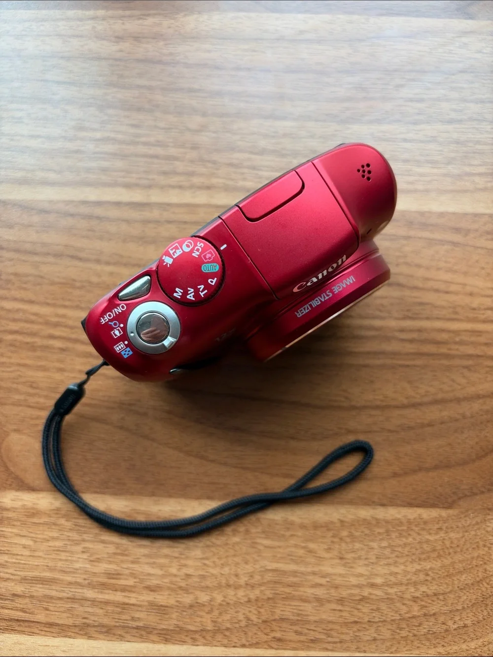 Canon PowerShot SX150 IS Red Compact Digital Camera with Wrist Strap